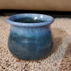 Hand crafted cup,candle holder or container.